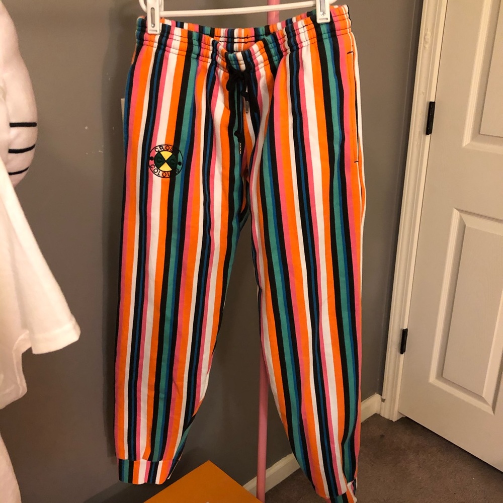 striped sweatpants